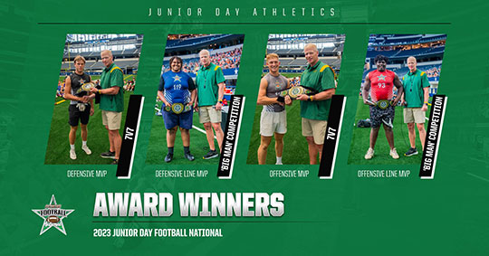 Junior Day Football National Award Winners